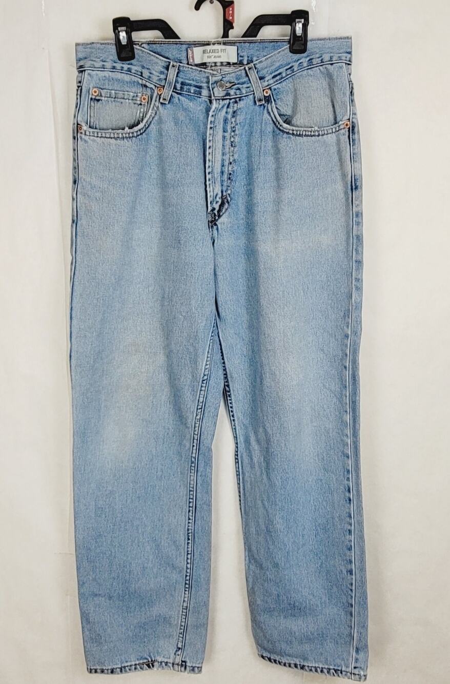 Vintage Levi's 550 Relaxed Fit blue jeans size 34/32 mens Western Baggy Urban